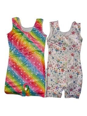 Lot of 2 Gymnastics Leotards Girls 9 10 yrs
